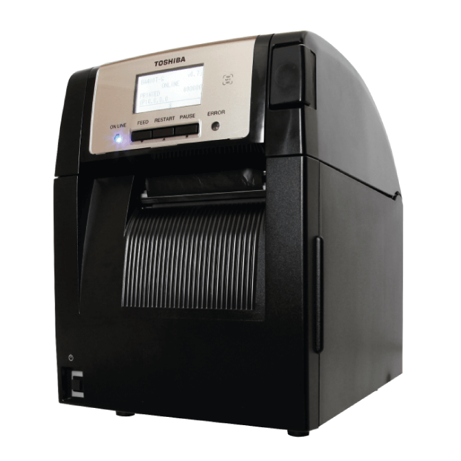 Discover the Toshiba BA420T from the BA400 series, a compact industrial printer designed for space-limited workplaces like offices and retail. Featuring high-speed printing, superior quality, and seamless IT integration, it's future-proof with advanced connectivity and SOTI Connect certification for IoT management.