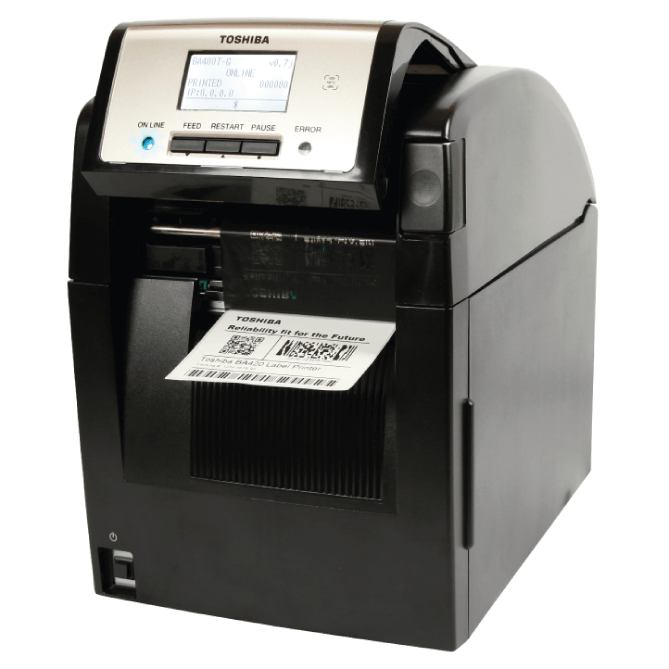 Discover the Toshiba BA420T from the BA400 series, a compact industrial printer designed for space-limited workplaces like offices and retail. Featuring high-speed printing, superior quality, and seamless IT integration, it's future-proof with advanced connectivity and SOTI Connect certification for IoT management.