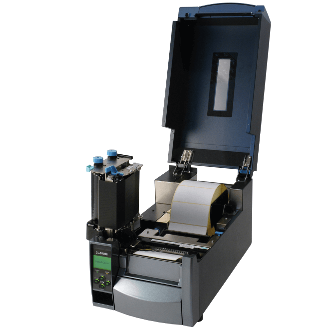 Discover the CL-S700II series high-speed industrial printer. Engineered for efficiency with a 90° vertical opening for easy ribbon access, precision printing, and dual direct thermal and thermal transfer modes. Accommodates ribbons up to 450 metres for uninterrupted, high-capacity performance.