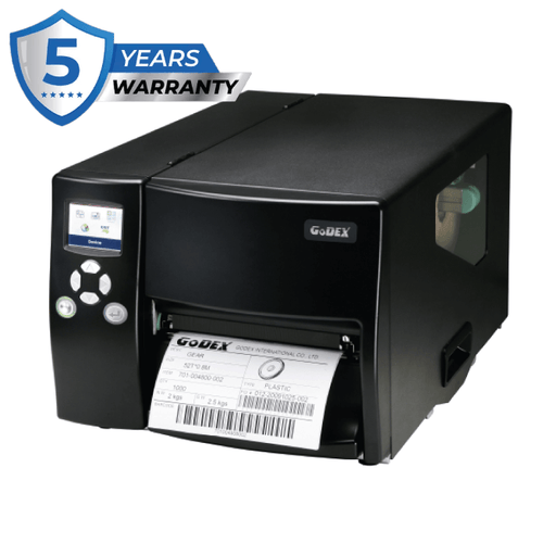  Discover the upgraded EZ6250i 6" Industrial Printer with faster printing speeds of up to 7 IPS, enhanced 8 MB memory, and a USB host for versatile applications. Featuring robust construction, user-friendly LCD panel, and a 5-year warranty, it's perfect for heavy-duty, high-capacity printing tasks.