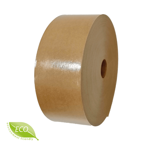 Discover our eco-friendly water activated tape, also known as gummed paper tape. Made from natural kraft paper and starch adhesive, it’s the only biodegradable, recyclable, and repulpable tape available. Enjoy an excellent bond and seal for sustainable and secure packaging. Order now for greener solutions!