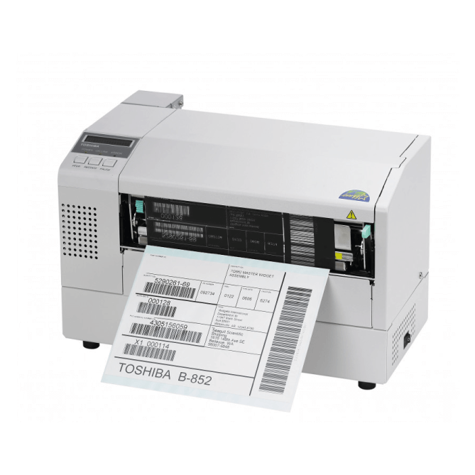 Upgrade your label printing with the B-852 Wide Web Printer. Enjoy high-speed processing, enhanced connectivity, and easy maintenance. Ideal for large labels, it fits seamlessly into office or industrial environments. Experience reliable, cost-effective printing with Toshiba's trusted quality.