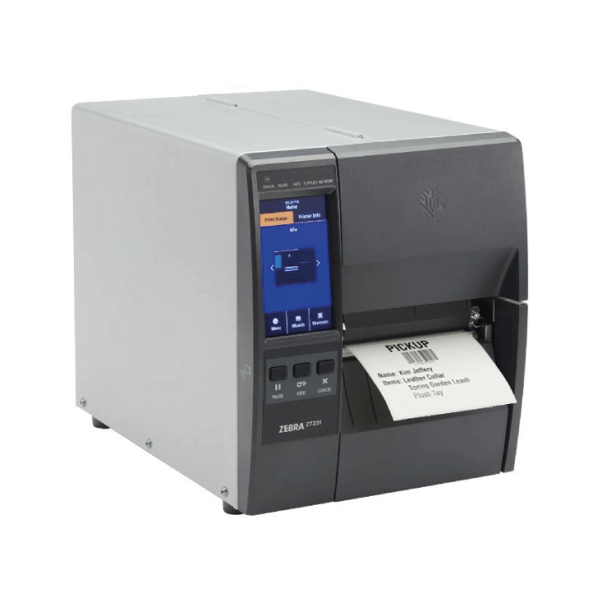 Boost productivity with the ZT231 Industrial Printer from Zebra. Enjoy fast print speeds, high-resolution quality, and a compact design. Upgrade with optional RFID, wireless connectivity, and more. Experience built-in intelligence and top-tier security for seamless, future-proof printing.