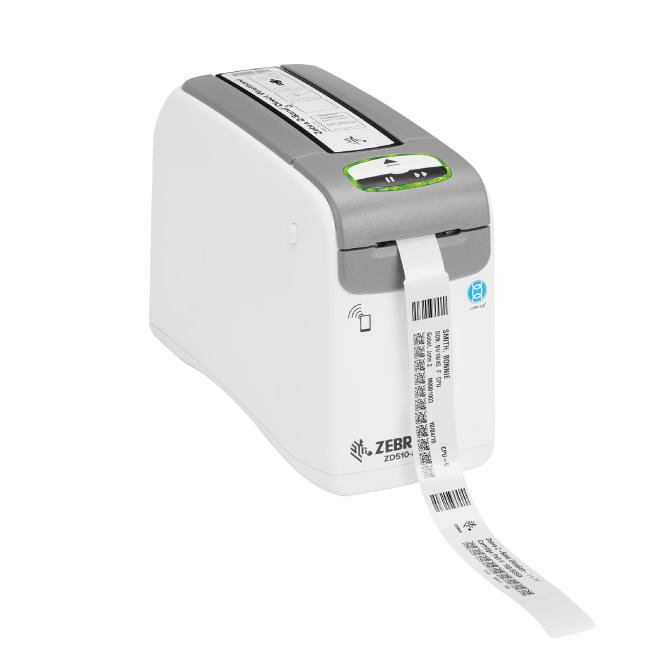 Discover the ZD510-HC wristband printer, perfect for healthcare and entertainment. It offers easy-to-load cartridges with antimicrobial-coated Zebra Z-Band® wristbands, enhancing patient safety and boosting productivity. Ideal for hospitals, amusement parks, and more, ensuring reliable, high-quality wristband printing.