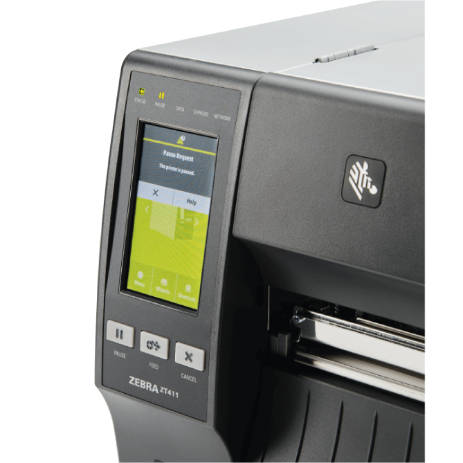 Discover the versatile ZT411 industrial printer, perfect for diverse applications with print widths up to 4 inches (104 mm). Easily upgrade with field-installable connectivity, media handling, and RFID options. Available in 203, 300, and 600 dpi, the ZT411 is designed to evolve with your business needs.